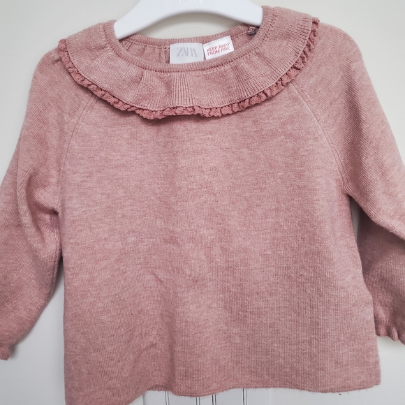 Baby pink knit sweater - Picture 1 of 2